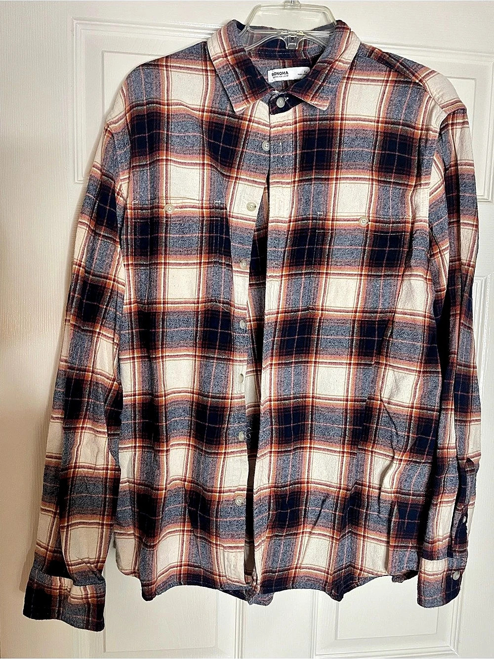 Mens SONOMA Goods For Life Flannel Men's Plaid Button Down Shirt